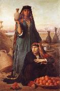 Felix-Auguste Clement Women Selling Water and Oranges on the Road to Heliopolis